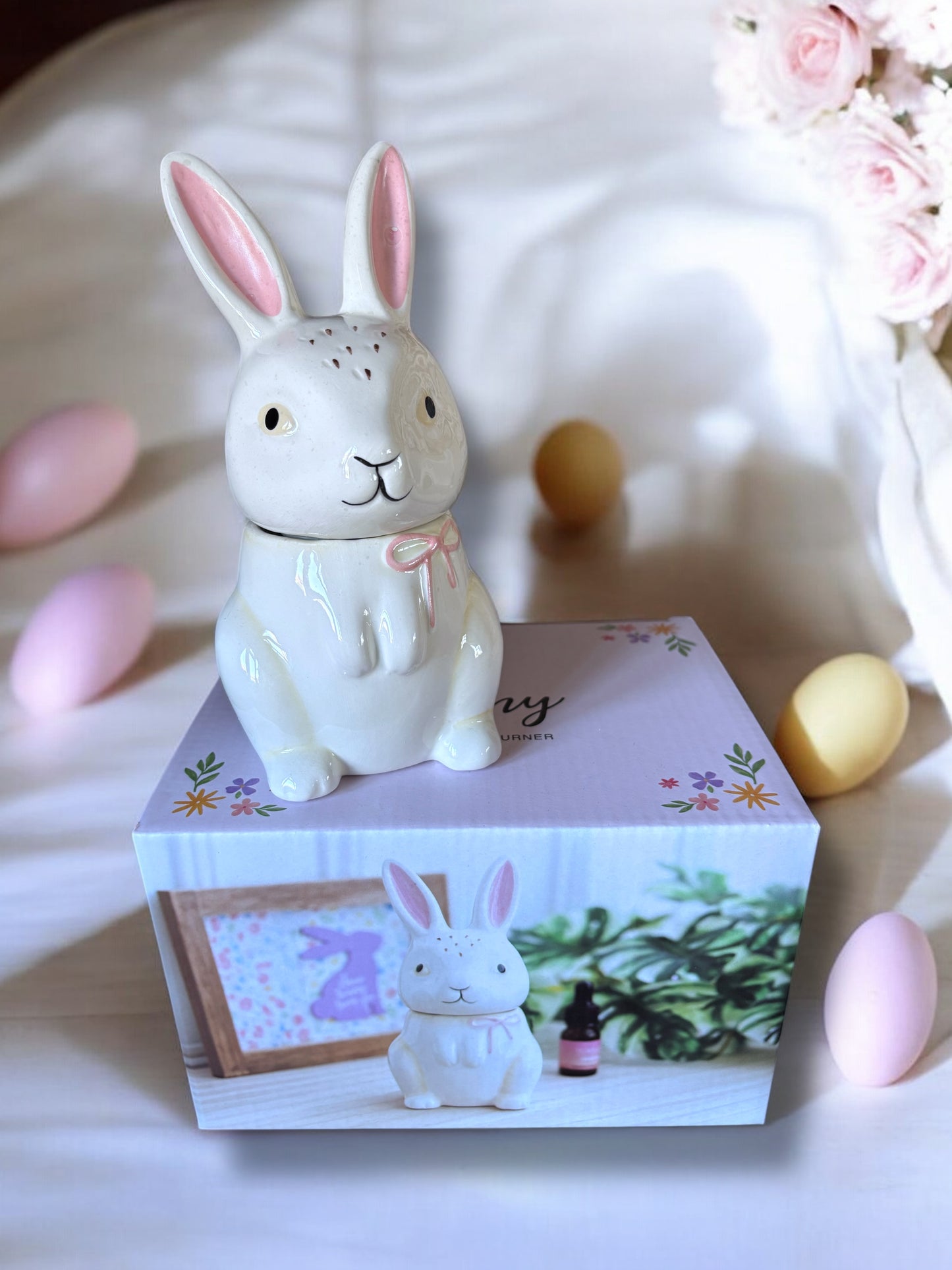 White bunny wax burner