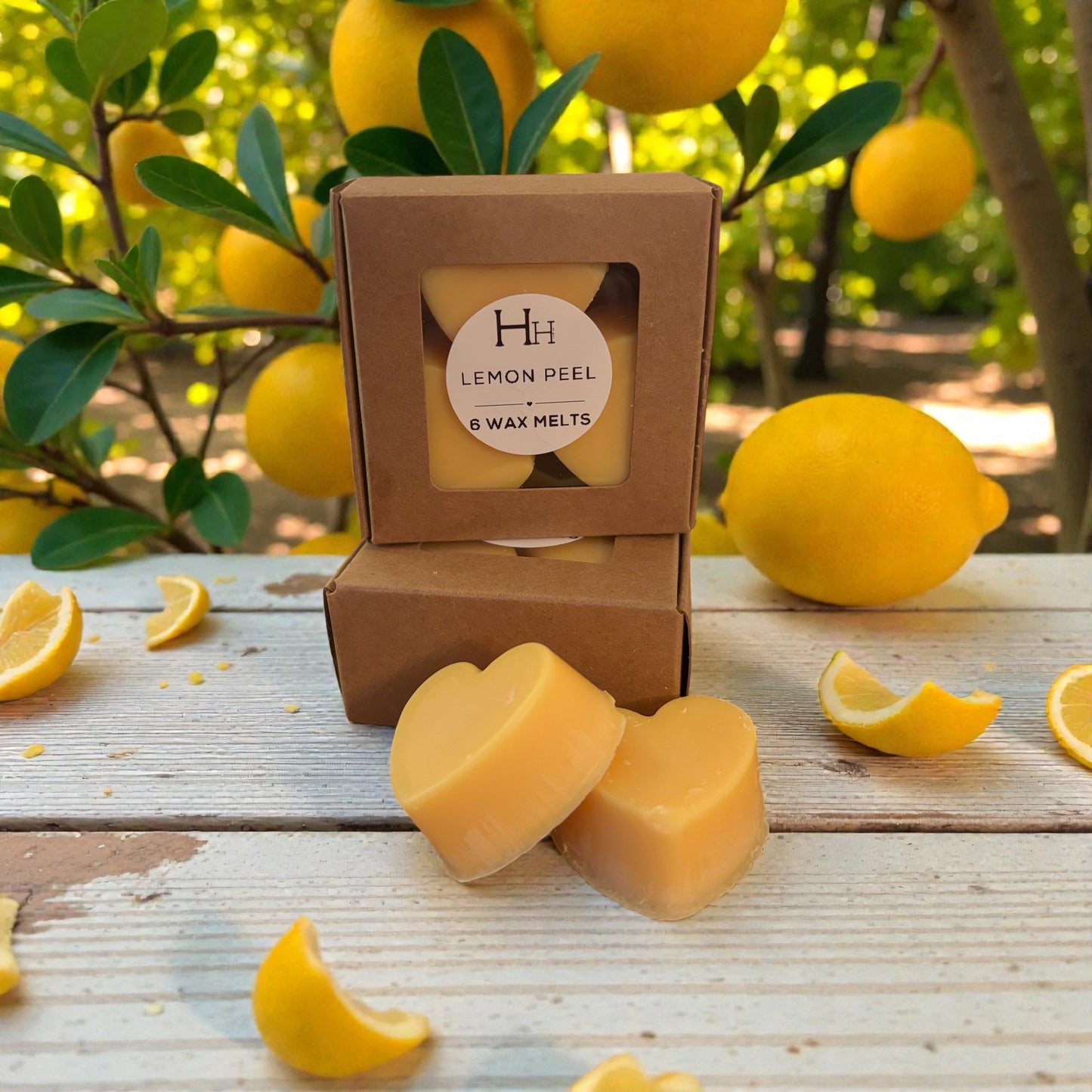 Heart Wax Melt - Lemon Peel
