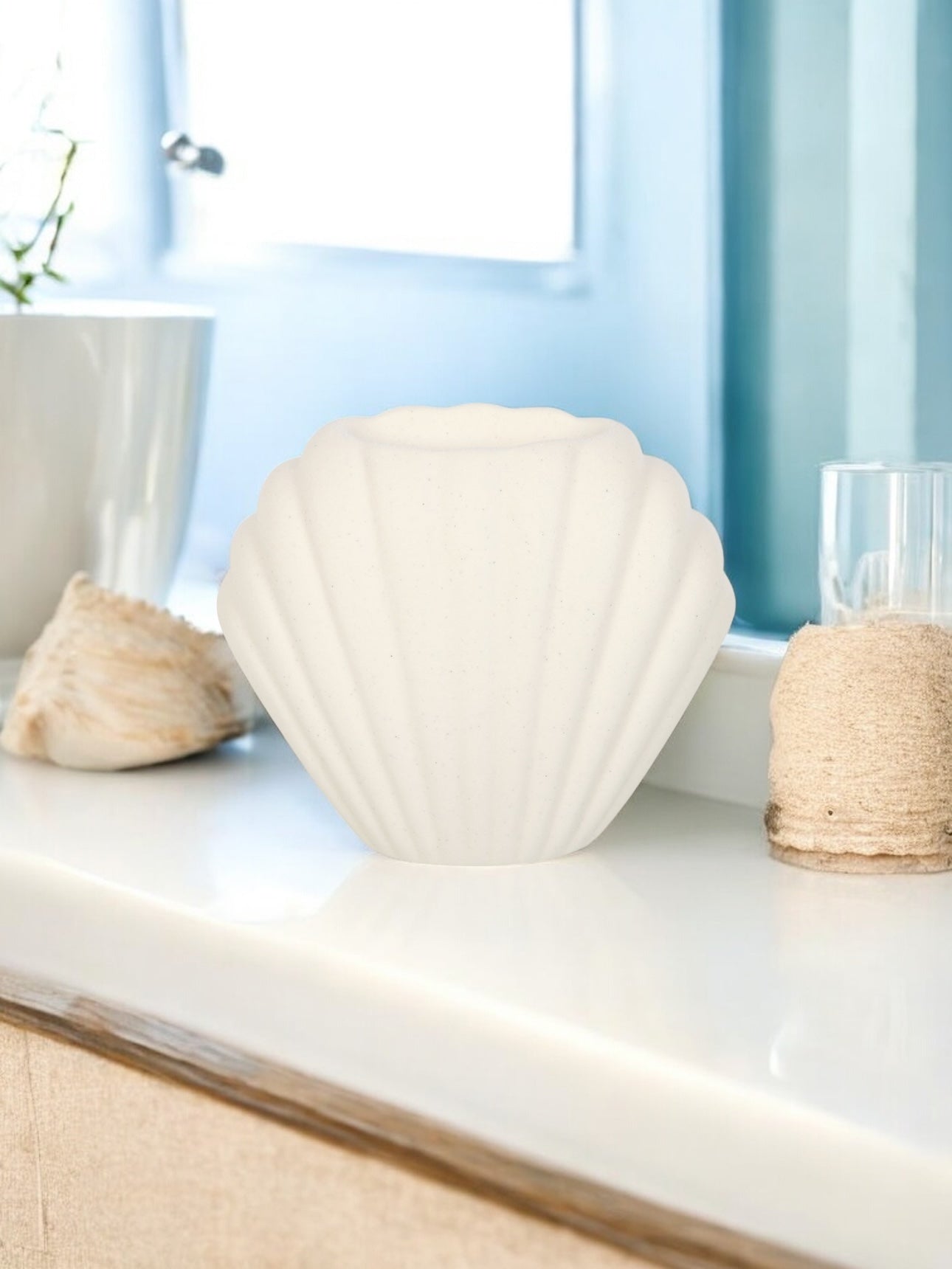 White Sea Shell wax burner