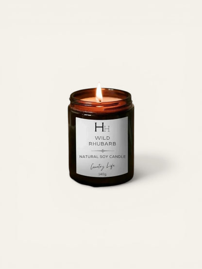 Wild Rhubarb Soy Candle