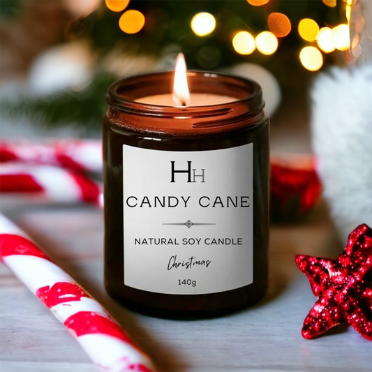 Candy Cane Soy Candle