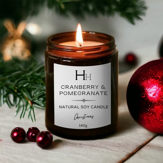 Cranberry & Pomegranate Soy Candle