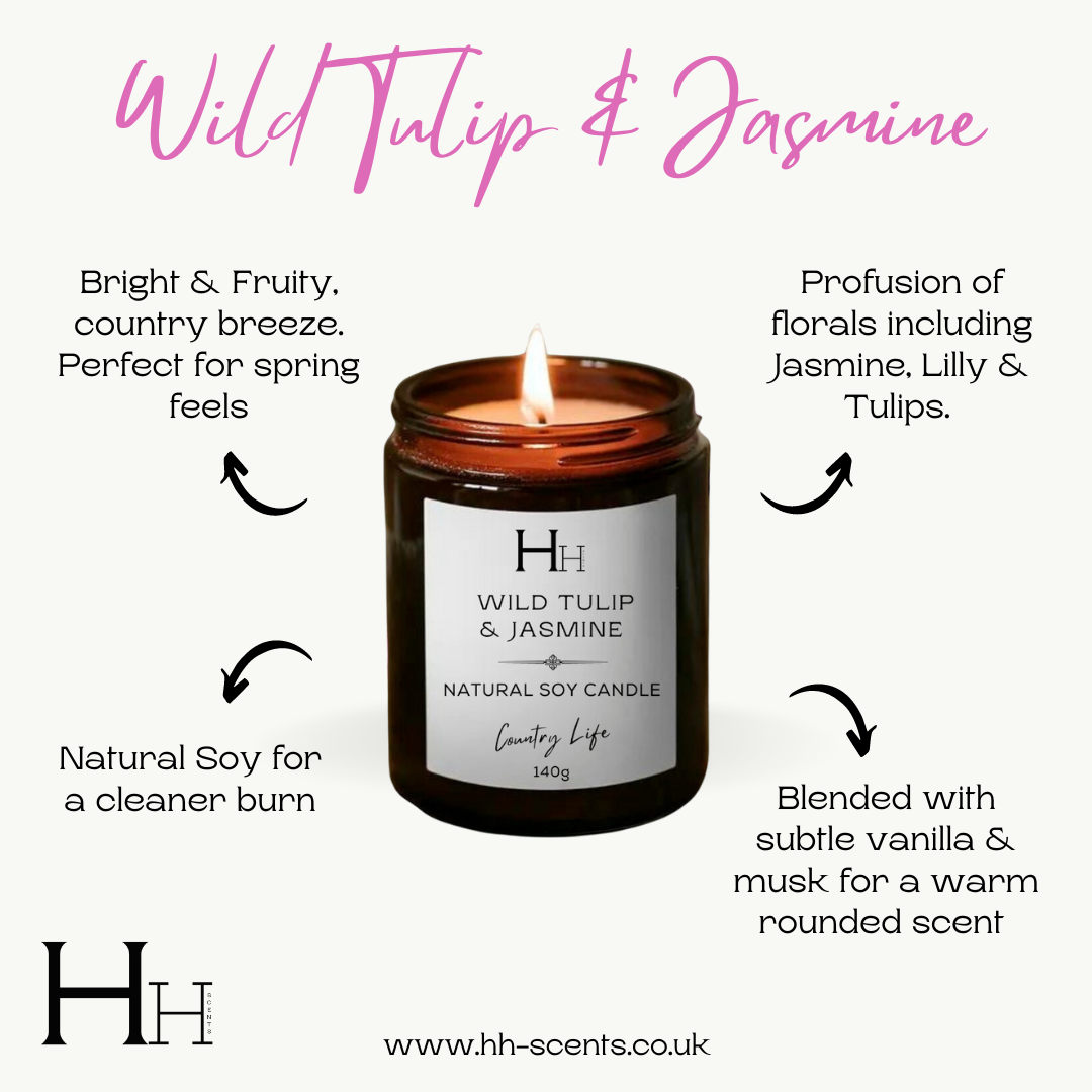 Wild Tulip & Jasmine Soy Candle