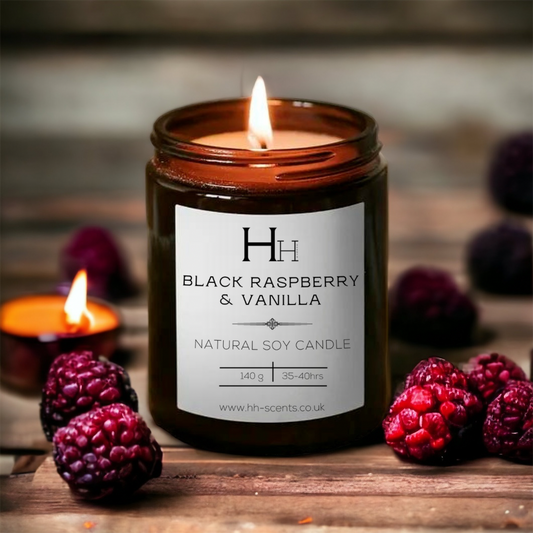 Black Raspberry & Vanilla Soy Candle