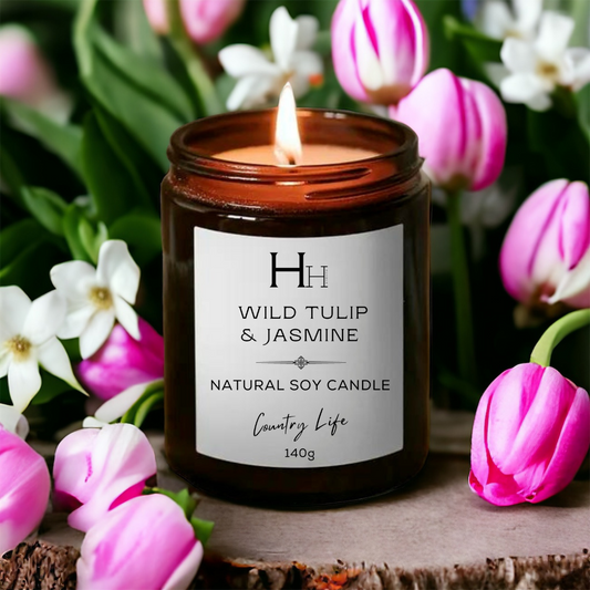 Wild Tulip & Jasmine Soy Candle